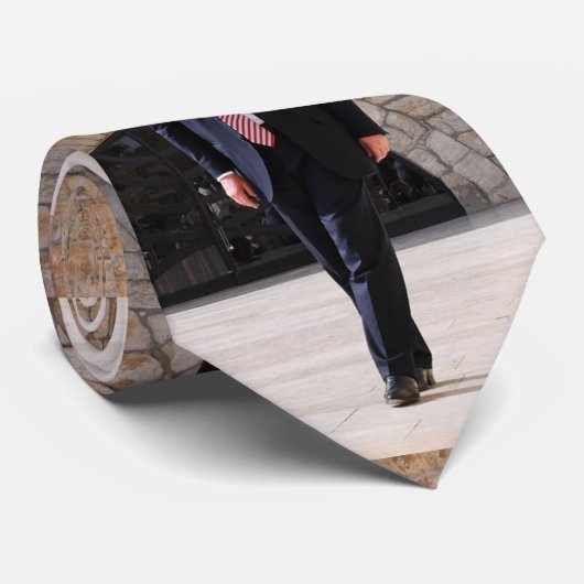 Donald Trump an der israelischen Western-Mauer Krawatte (Gerollt)