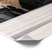 Donald Trump an der israelischen Western-Mauer Poster (Ecke)