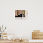 Donald Trump an der israelischen Western-Mauer Poster (Küche)