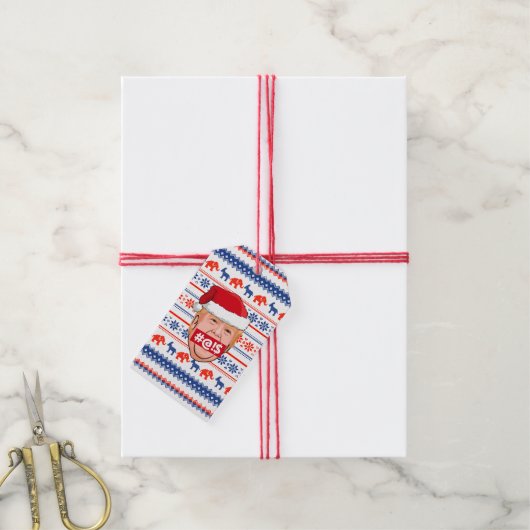 DONALD TRUMP Angry Christmas Geschenkanhänger (Mit Garn)