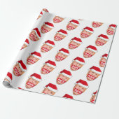 DONALD TRUMP Angry Christmas Geschenkpapier (Ungerollt)
