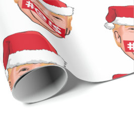 DONALD TRUMP Angry Christmas Geschenkpapier