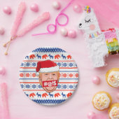 DONALD TRUMP Angry Christmas Pappteller (Party)