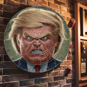 Donald Trump Angry Face Dartscheibe