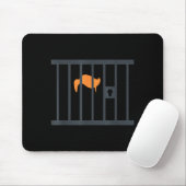 Donald Trump Anklage Anti-Trump hinter Gittern Don Mousepad (Mit Mouse)