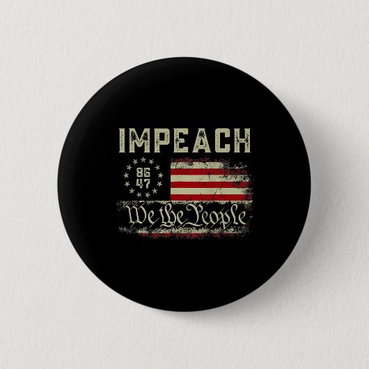 Donald Trump anklagen Protest gegen Trump Button (Vorderseite)