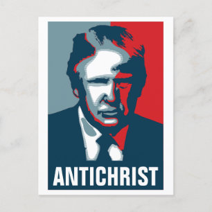 Donald Trump ANTICHRIST Postkarte