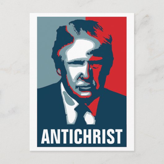 Donald Trump ANTICHRIST Postkarte (Vorderseite)