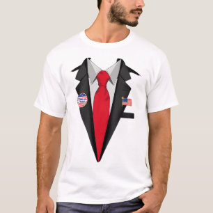 Donald Trump Anzug und Krawatte Halloween-Kostüm T-Shirt
