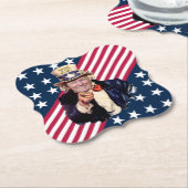 Donald Trump As Uncle Sam ~ Stars & Stripes ~ 2020 Untersetzer (angewinkelt)