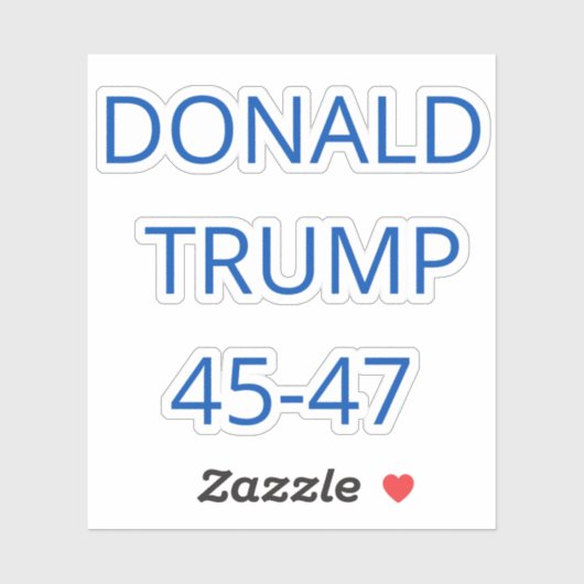 Donald Trump Aufkleber (Blatt)