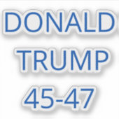 Donald Trump Aufkleber (Vorderseite)