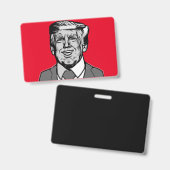 DONALD TRUMP AUSWEIS (Vorder- & Rückseite)