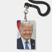 Donald Trump Ausweis (Vorderseite mit Lanyard)