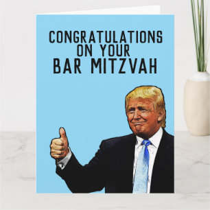 DONALD TRUMP BAR MITZVAH GLÜCKWUNSCHKARTE KARTE