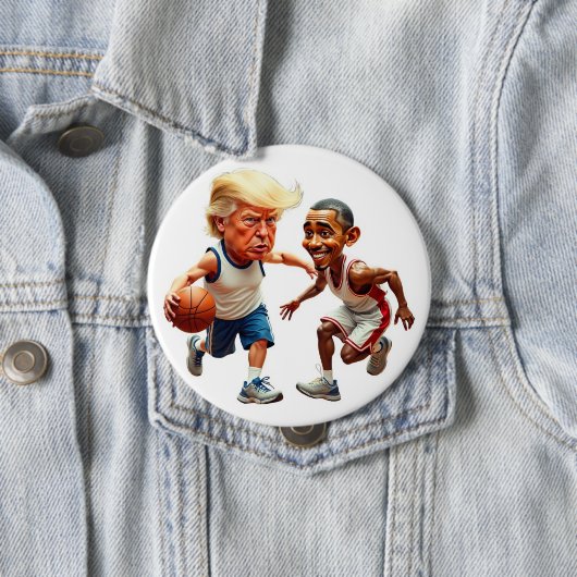 Donald Trump Barack Obama Button (Beispiel)