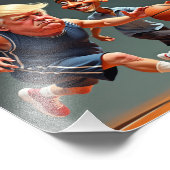 Donald Trump Barack Obama Fotodruck (Ecke)