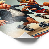 Donald Trump Barack Obama Fotodruck (Ecke)