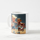 Donald Trump Barack Obama Kaffeetasse (Vorderseite Links)