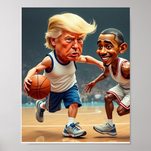 Donald Trump Barack Obama Poster (Vorne)