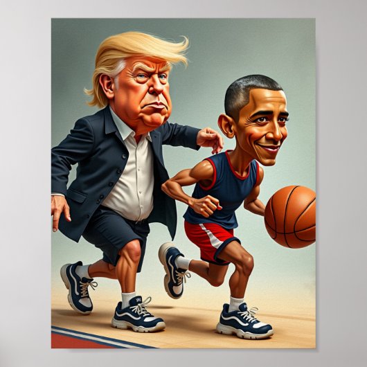 Donald Trump Barack Obama Poster (Vorne)