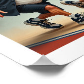 Donald Trump Barack Obama Poster (Ecke)