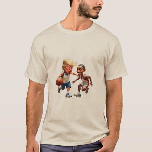 Donald Trump Barack Obama T-Shirt (Vorderseite)