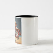 Donald Trump Barack Obama Zweifarbige Tasse (Mittel)