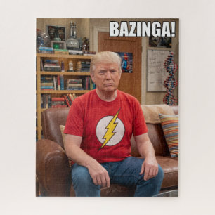 Donald Trump Bazinga Puzzle Lustig Gotcha