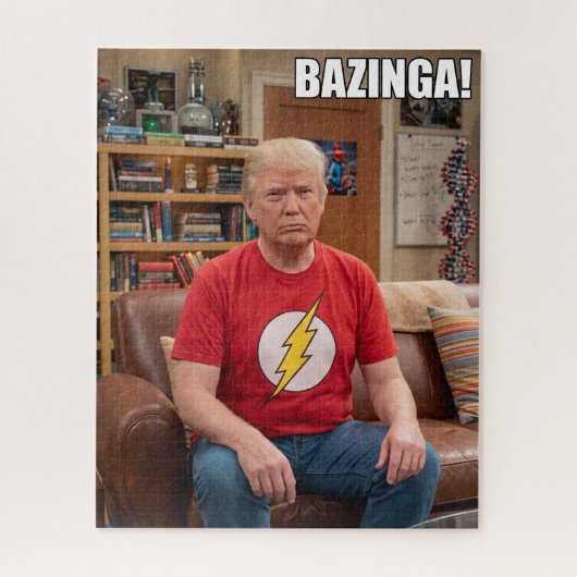 Donald Trump Bazinga Puzzle Lustig Gotcha (Vertikal)