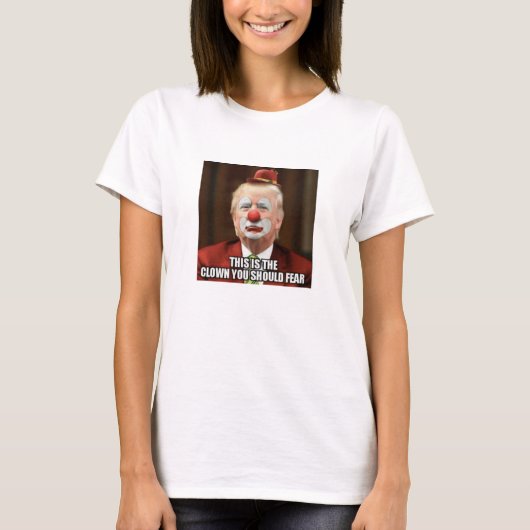 DONALD TRUMP BEÄNGSTIGEND CLOWN T-Shirt (Vorderseite)
