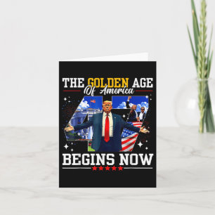 Donald Trump beginnt das goldene Zeitalter Amerika Karte