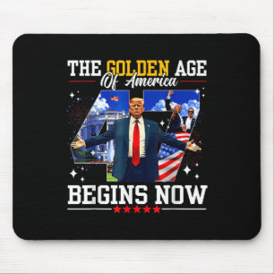 Donald Trump beginnt das goldene Zeitalter Amerika Mousepad