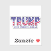 Donald Trump Behielt Amerika große Geschenkuhr Aufkleber (Blatt)