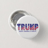Donald Trump Behielt Amerika große Geschenkuhr Button (Vorne & Hinten)