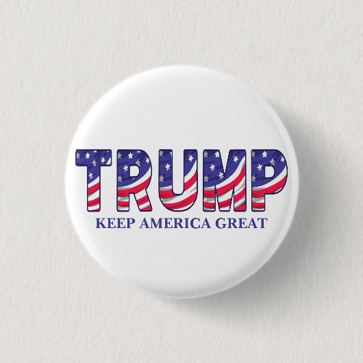 Donald Trump Behielt Amerika große Geschenkuhr Button (Vorderseite)