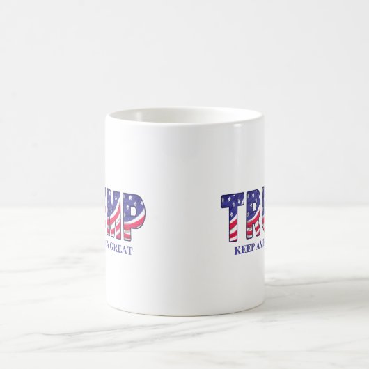 Donald Trump Behielt Amerika große Geschenkuhr Kaffeetasse (Mittel)