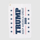 Donald Trump bei den Wahlen 2024 behielt Amerika g Golfhandtuch (Vorderseite)