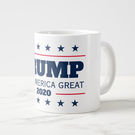 Donald Trump bei den Wahlen 2024 Behielt Amerika g Jumbo-Tasse (Vorderseite Rechts)