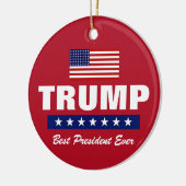 DONALD TRUMP BEST PRÄSIDENT JE CHRISTMAS KERAMIK ORNAMENT (Links)