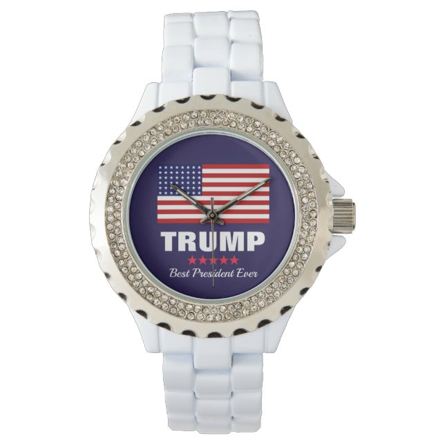 DONALD TRUMP BEST PRÄSIDENT JE WATCH ARMBANDUHR (Vorderseite)