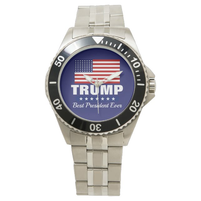 DONALD TRUMP BEST PRÄSIDENT JE WATCH ARMBANDUHR (Vorderseite)