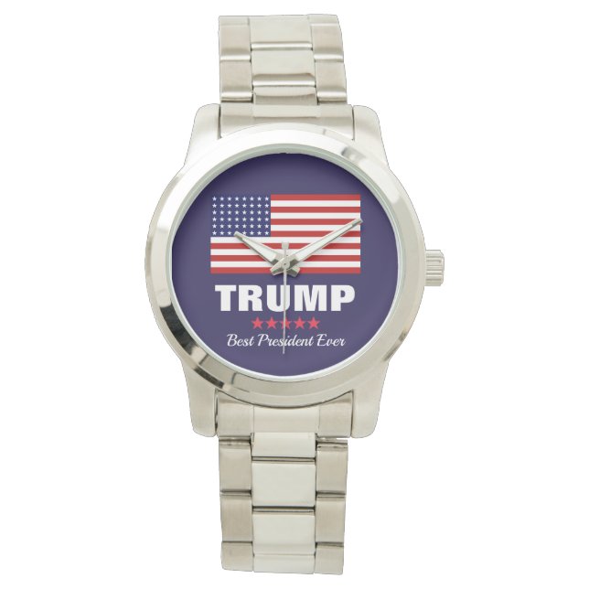 DONALD TRUMP BEST PRÄSIDENT JE WATCH ARMBANDUHR (Vorderseite)