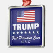 DONALD TRUMP BEST PRESIDENT EVER CHRISTMAS ORNAMENT AUS METALL (Links)
