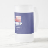 DONALD TRUMP BEST PRESIDENT EVER  MATTGLAS BIERGLAS (VorderseiteRechts)