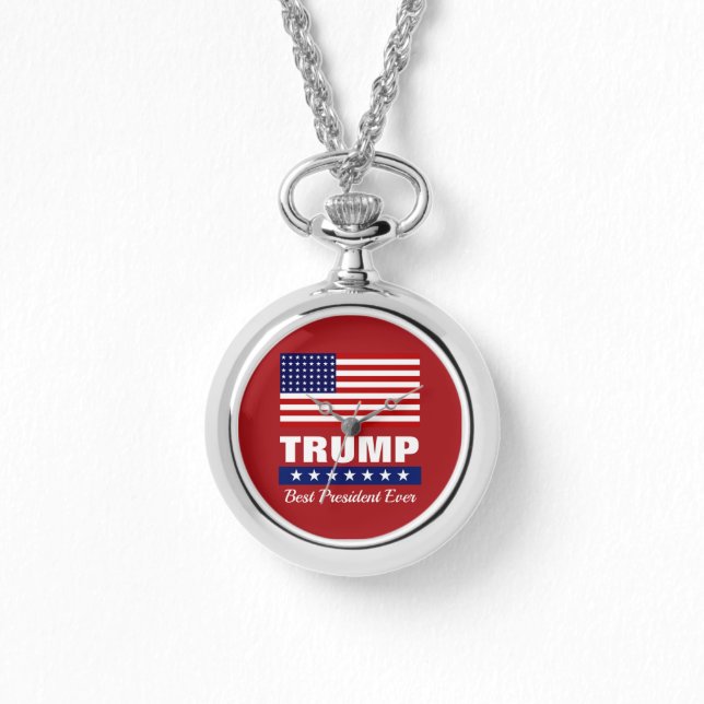 DONALD TRUMP BEST PRESIDENT EVER NECKLACE WATCH ARMBANDUHR (Vorderseite)