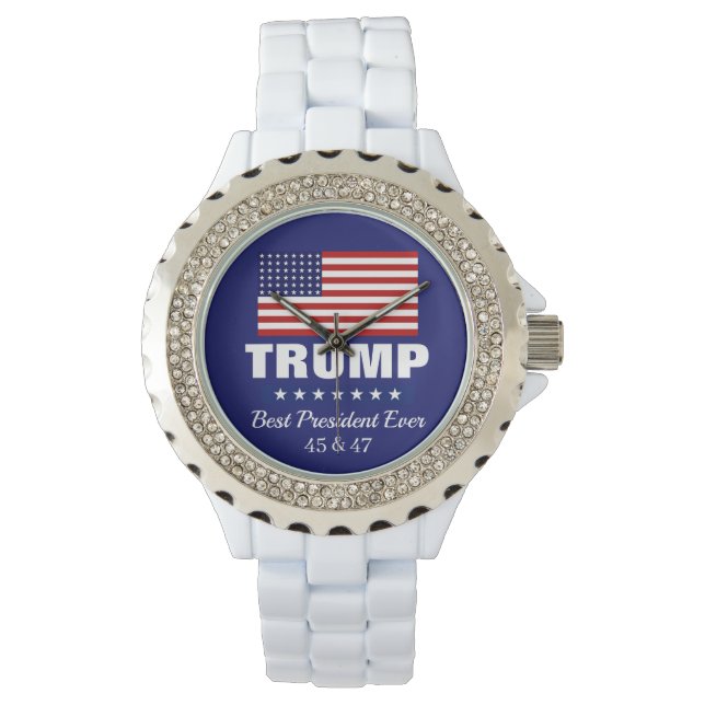 DONALD TRUMP BEST PRESIDENT EVER WATCH ARMBANDUHR (Vorderseite)