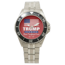 DONALD TRUMP BEST PRESIDENT EVER WATCH ARMBANDUHR
