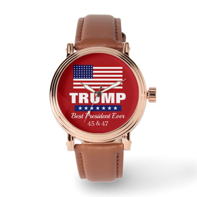 DONALD TRUMP BEST PRESIDENT EVER WATCH ARMBANDUHR (Vorderseite)
