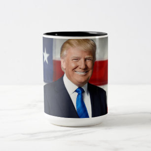 Donald Trump: "Bigly" große Tasse! Zweifarbige Tasse
